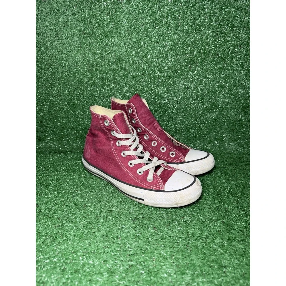 Converse Shoes Women Size 6 Chuck Taylor All Star High Top Red White Sneakers